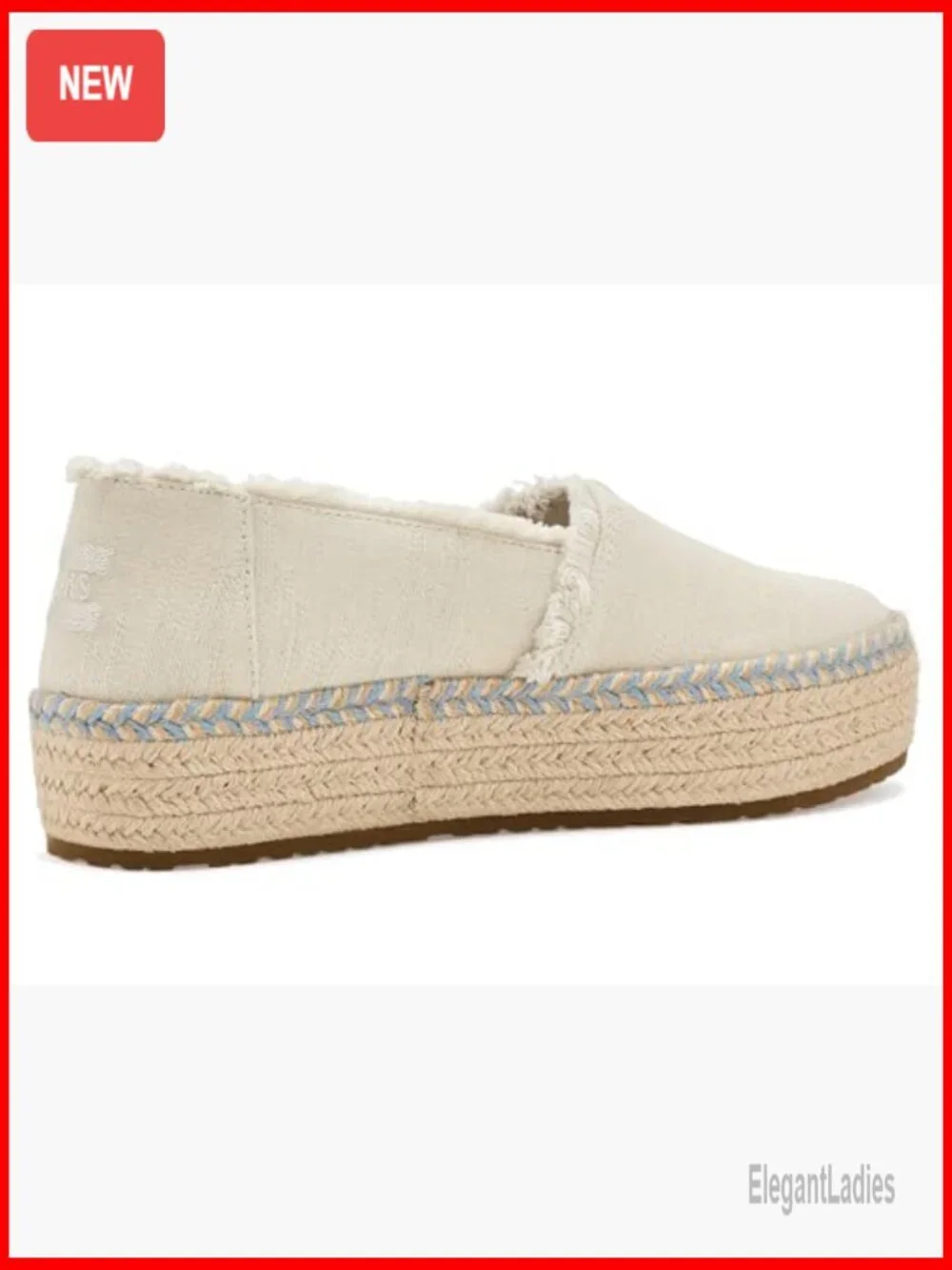 Espadrille Platform Slip-On Flats with Removable Insoles